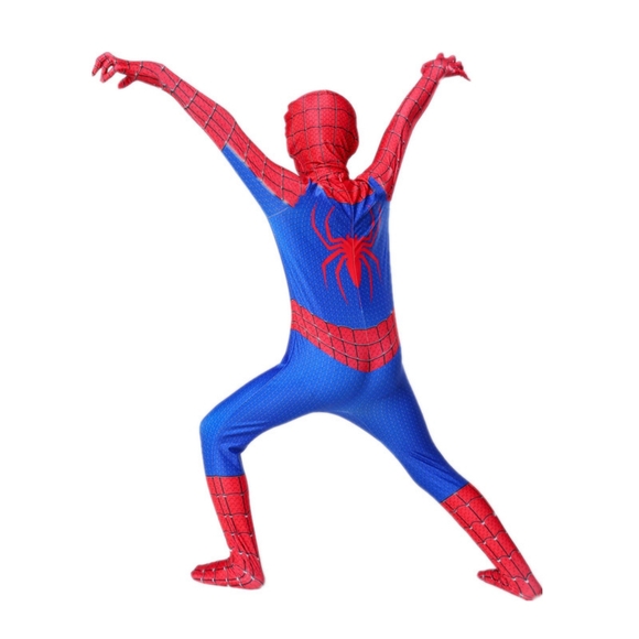 Size 5-6 Kids Classic Spiderman Boys Halloween Costume 5 - 6 years old Onesie - Picture 6 of 7